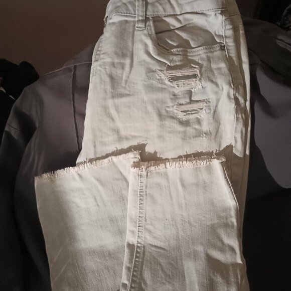 No Boundaries Mid Rise Skinny Jeans Light Blue / Distressed / Size 17 - Picture 7 of 7